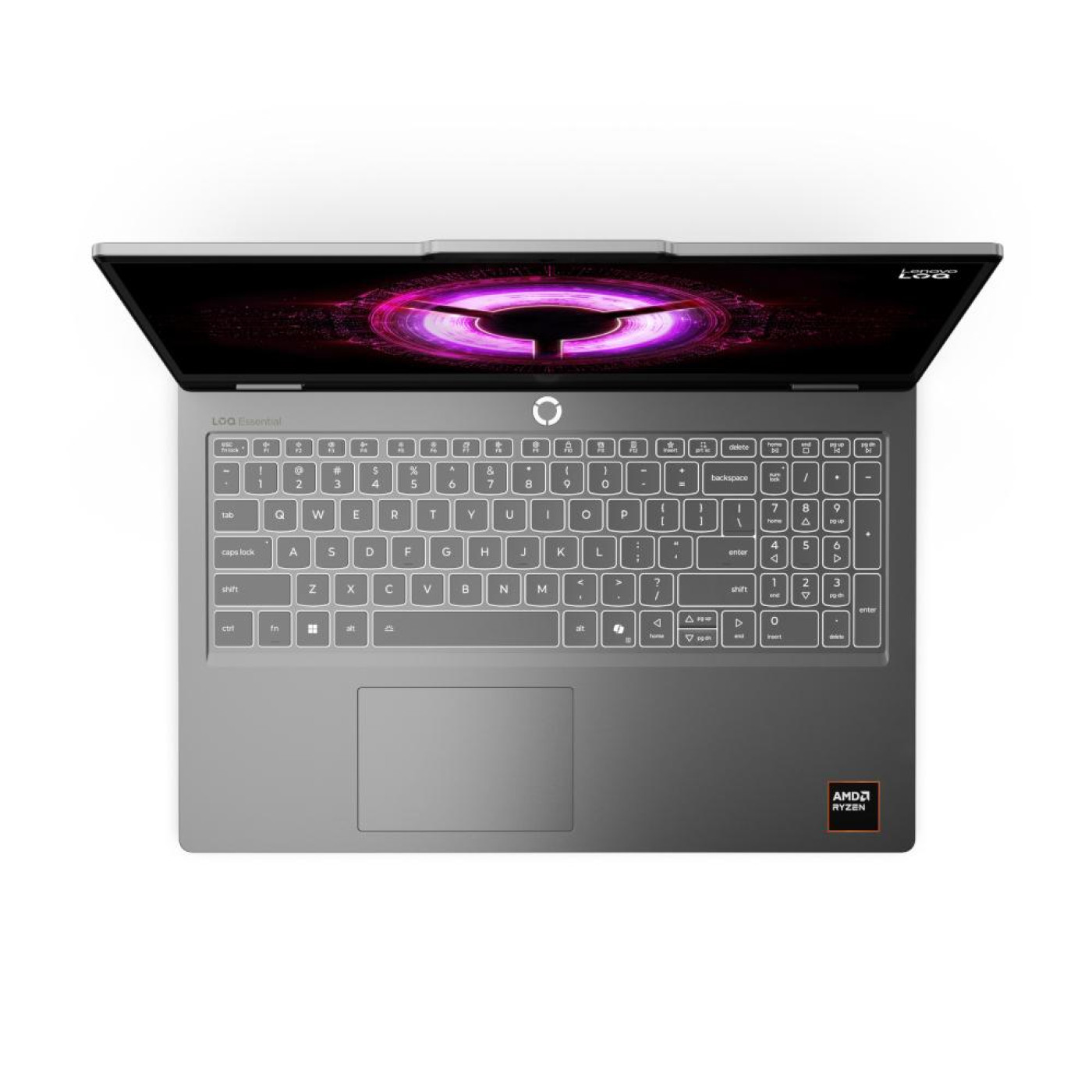 Ноутбук Lenovo 15.6 LOQ Essential 15ARP11 F/Ryzen 5 150/16GB/1TB/RTX 5050 8GB/DOS/Luna Grey (83VA0021RA)