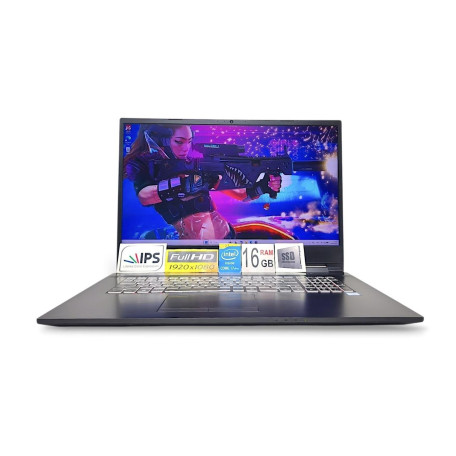 Ноутбук Clevo 17.3 FHD IPS/Intel Core i7-9750H/16GB/256GB SSD/NVIDIA GeForce GTX 1660 Ti 6GB/DOS/Black (13447) Б/в