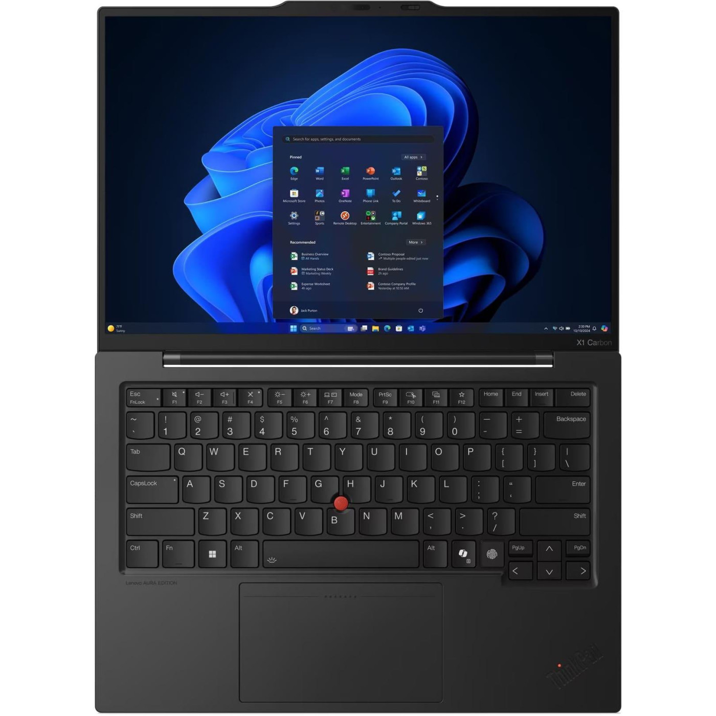 Ноутбук Lenovo 14 ThinkPad X1 Carbon Gen 13 2.8K OLED/U7-258V/32GB/1TB SSD/Intel Arc/W11P/Black (21NTS1GA00)