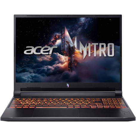 Ноутбук Acer 16 Nitro V 16 ANV16-72-98FJ WUXGA IPS 180Hz/Intel Core 9 270H/16GB/512 SSD/RTX 5070/W11H/Obsidian Black (NH.U2FAA.001)