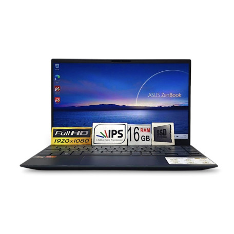 Ноутбук ASUS 14 ZenBook 14 FHD IPS/Intel Core i7-1065G7/16GB/512GB SSD/Intel Iris Plus Graphics/DOS/Gray (14529) Б/у