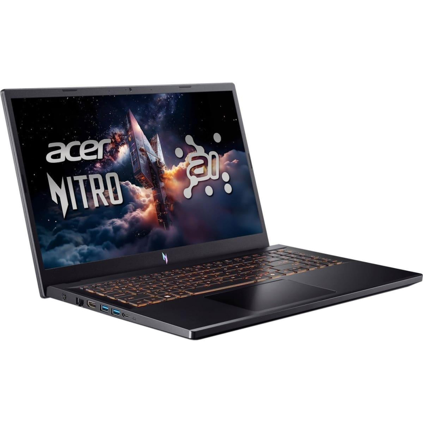 Ноутбук Acer 15.6 Nitro V 15 AI ANV15-42-R2ED IPS 165Hz/AMD Ryzen 7 7445HS/16GB/512 SSD/RTX 4050/DOS/Black (NH.U31EP.003)
