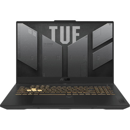 Ноутбук ASUS 17.3 TUF Gaming A17 FX707VJ-HX027 FHD IPS 144Hz/Intel Core 5 210H/16GB/512 SSD/RTX 3050 6GB/DOS/Graphite Black (90NR0MY5-M00160)