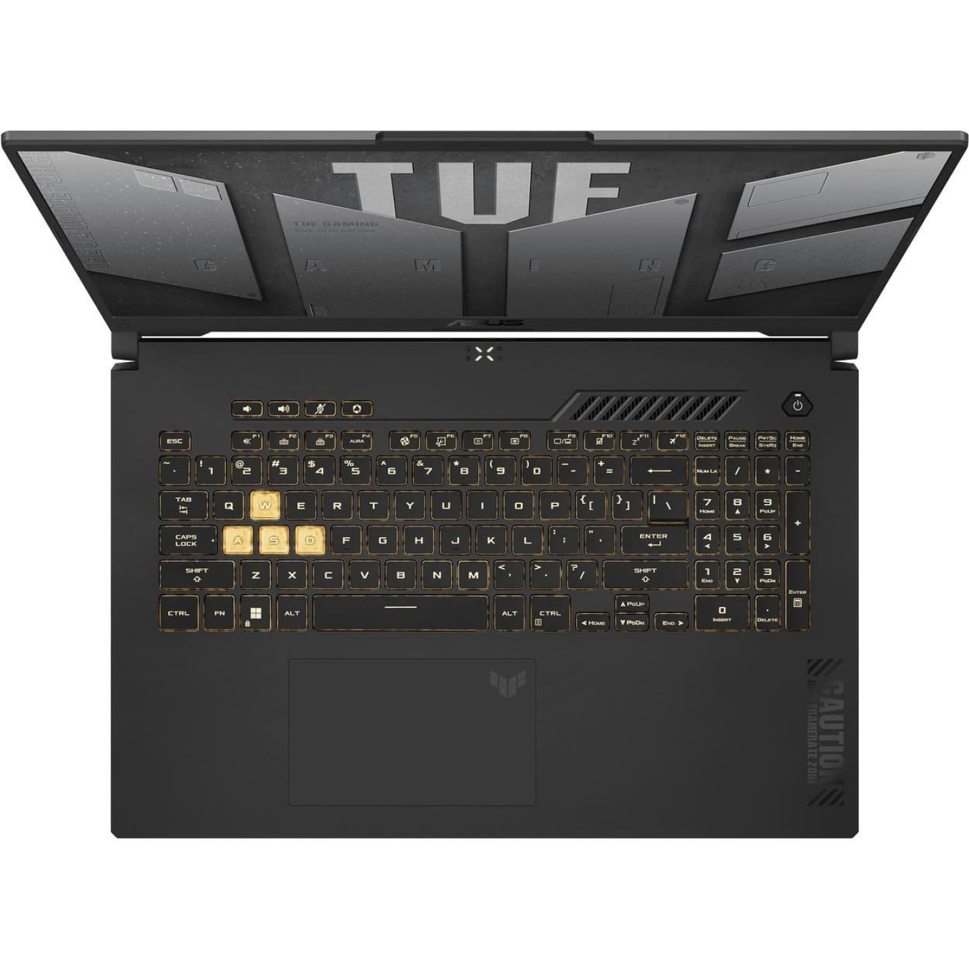 Ноутбук ASUS 17.3 TUF Gaming A17 FX707VJ-HX027 FHD IPS 144Hz/Intel Core 5 210H/16GB/512 SSD/RTX 3050 6GB/DOS/Graphite Black (90NR0MY5-M00160)