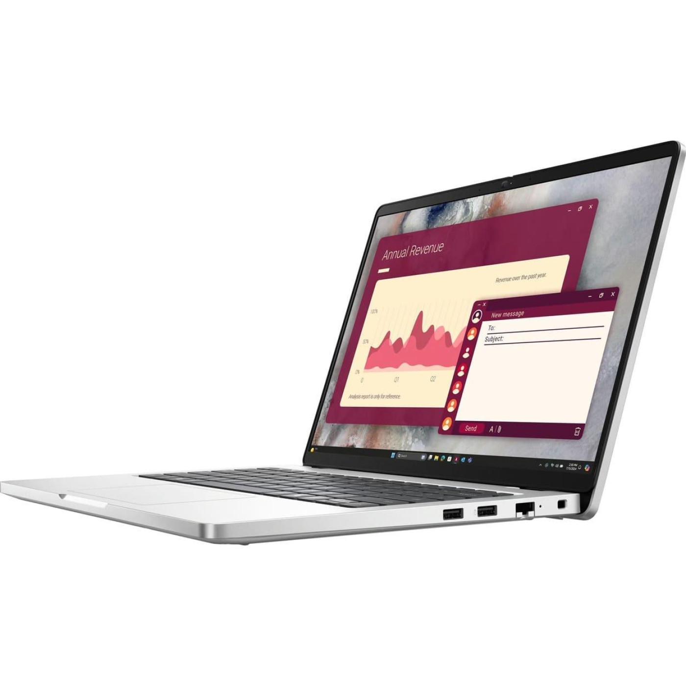 Ноутбук Dell 14 Pro 14 FHD+/Intel U7-255U/32GB/512SSD/UMA/W11P/Silver (BTO108PC14250UA_W11P)