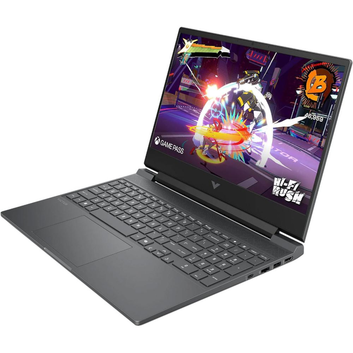 Ноутбук HP 15.6 Victus Gaming Laptop 15-fa2129ua FHD IPS/Intel Core i5-13450HX/12GB/512 SSD/RTX 3050 6GB/DOS/Mica Silver (D8ZC3EA)