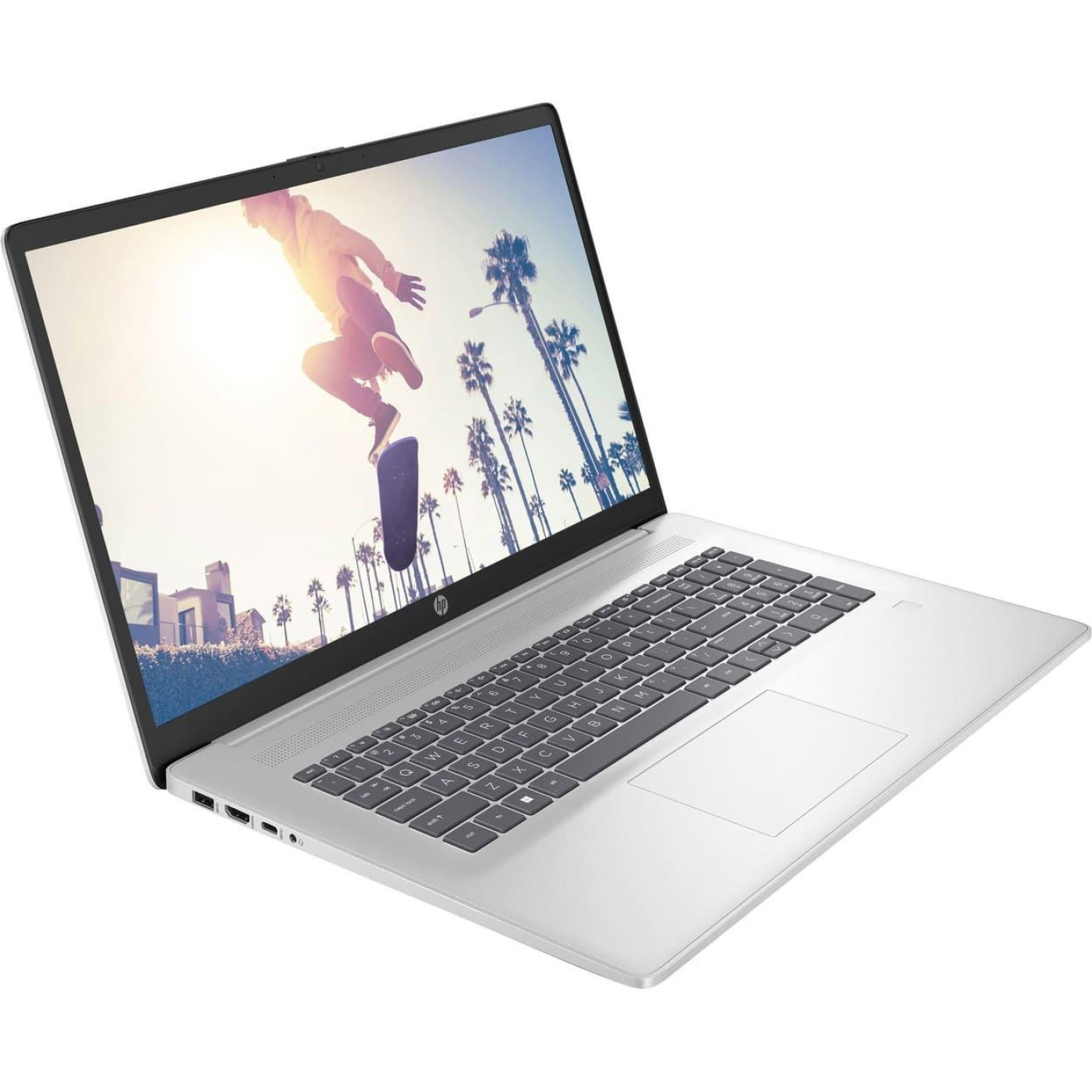 Ноутбук HP 17.3 17-cp2044ua FHD IPS/Ryzen 5 7520U/8GB/512SSD/Radeon/DOS/Silver (D16F4EA)
