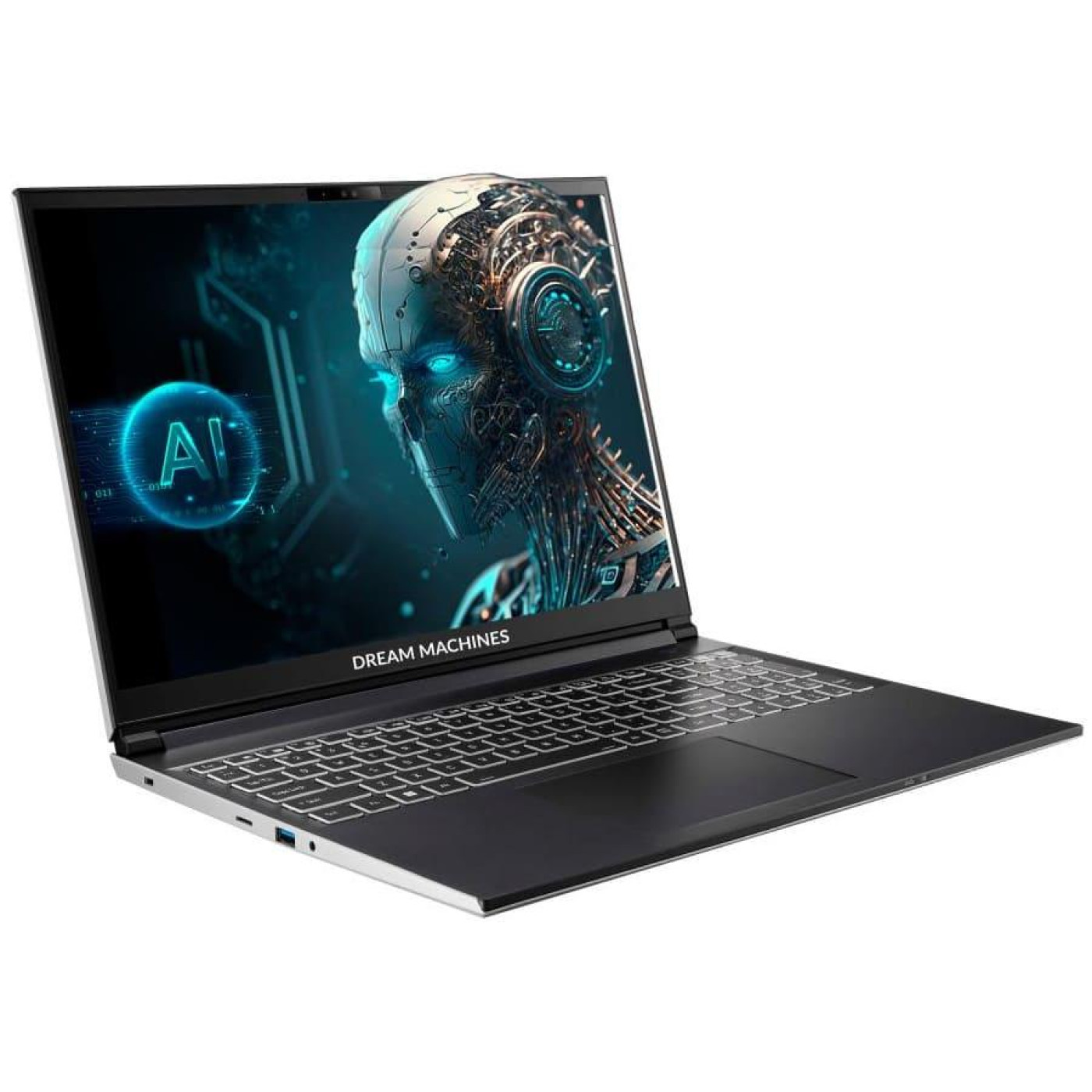 Ноутбук Dream Machines 16 RG4070-16 1920x1200/Ultra 7 155H/16 ГБ/1000 ГБ/RTX 4070, 8GB/DOS (RG4070-16UA25)