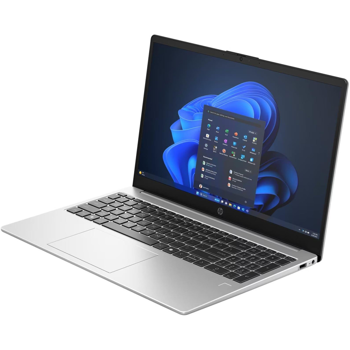 Ноутбук HP 15.6 255R G10 FHD IPS/Ryzen 5 7535U/16GB/512SSD/Radeon/DOS/Silver (AD1U9ET)
