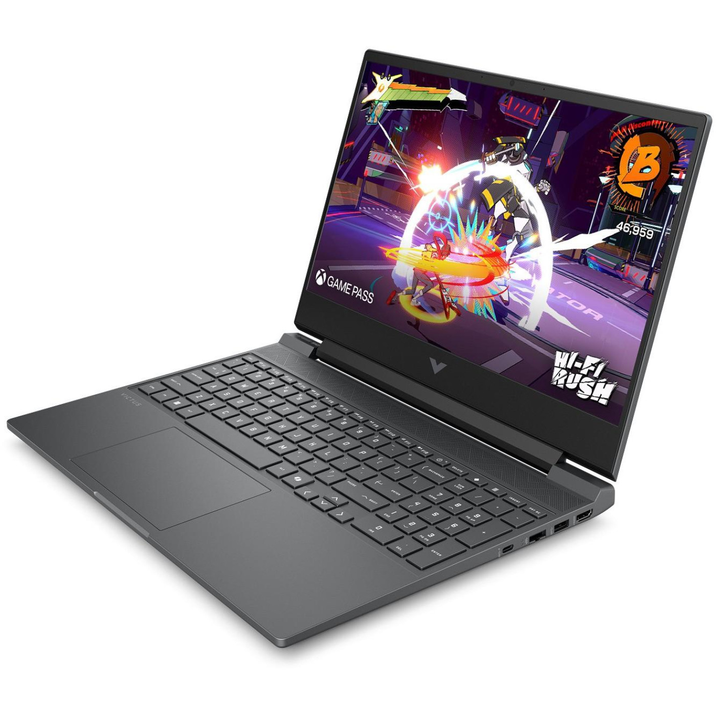 Ноутбук HP 15.6 Victus 15-fa2711ua FHD IPS AG/Intel i5-13420H/16GB/512SSD/RTX 4050 6GB/DOS/Grey (BF1H6EA)