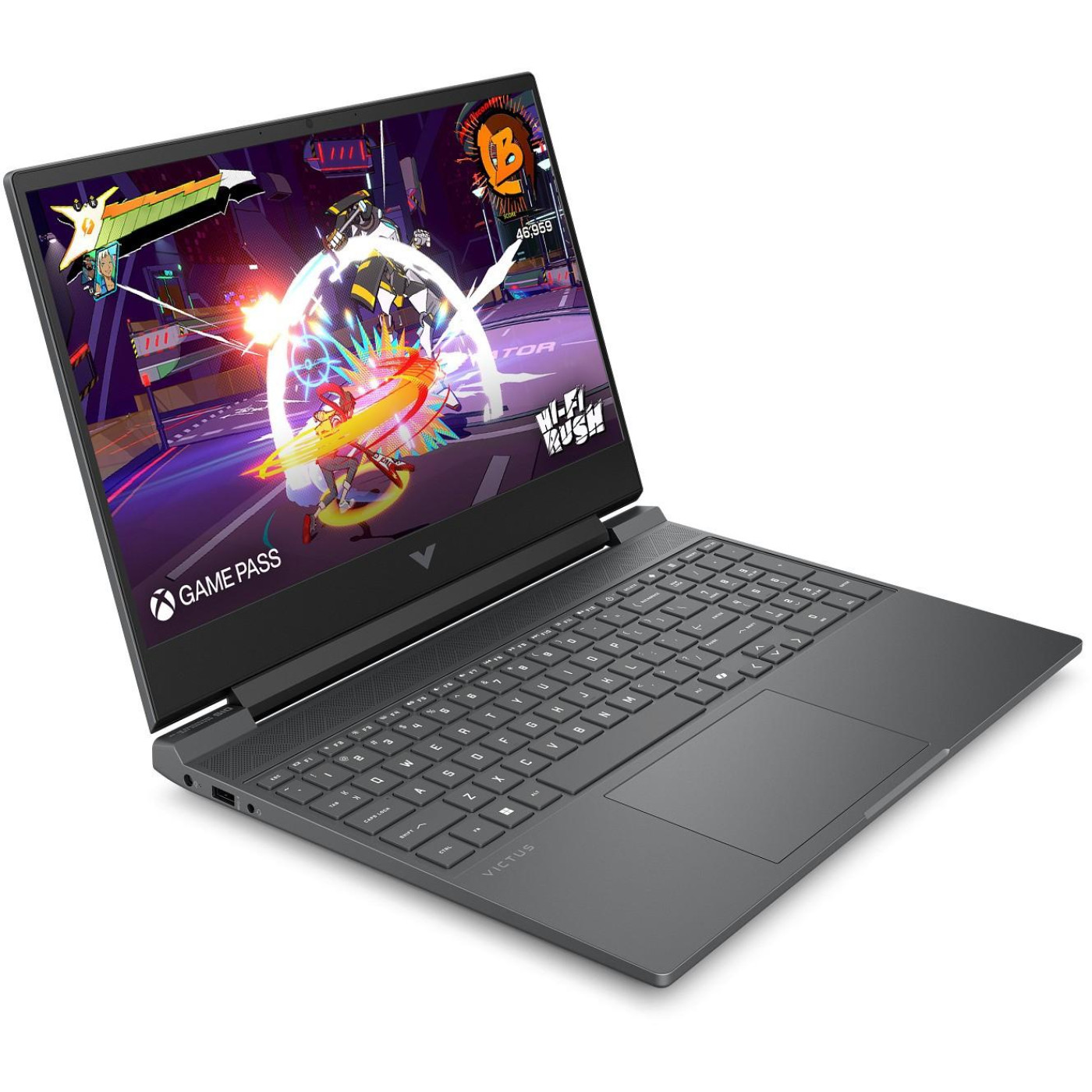Ноутбук HP 15.6 Victus 15-fa2711ua FHD IPS AG/Intel i5-13420H/16GB/512SSD/RTX 4050 6GB/DOS/Grey (BF1H6EA)