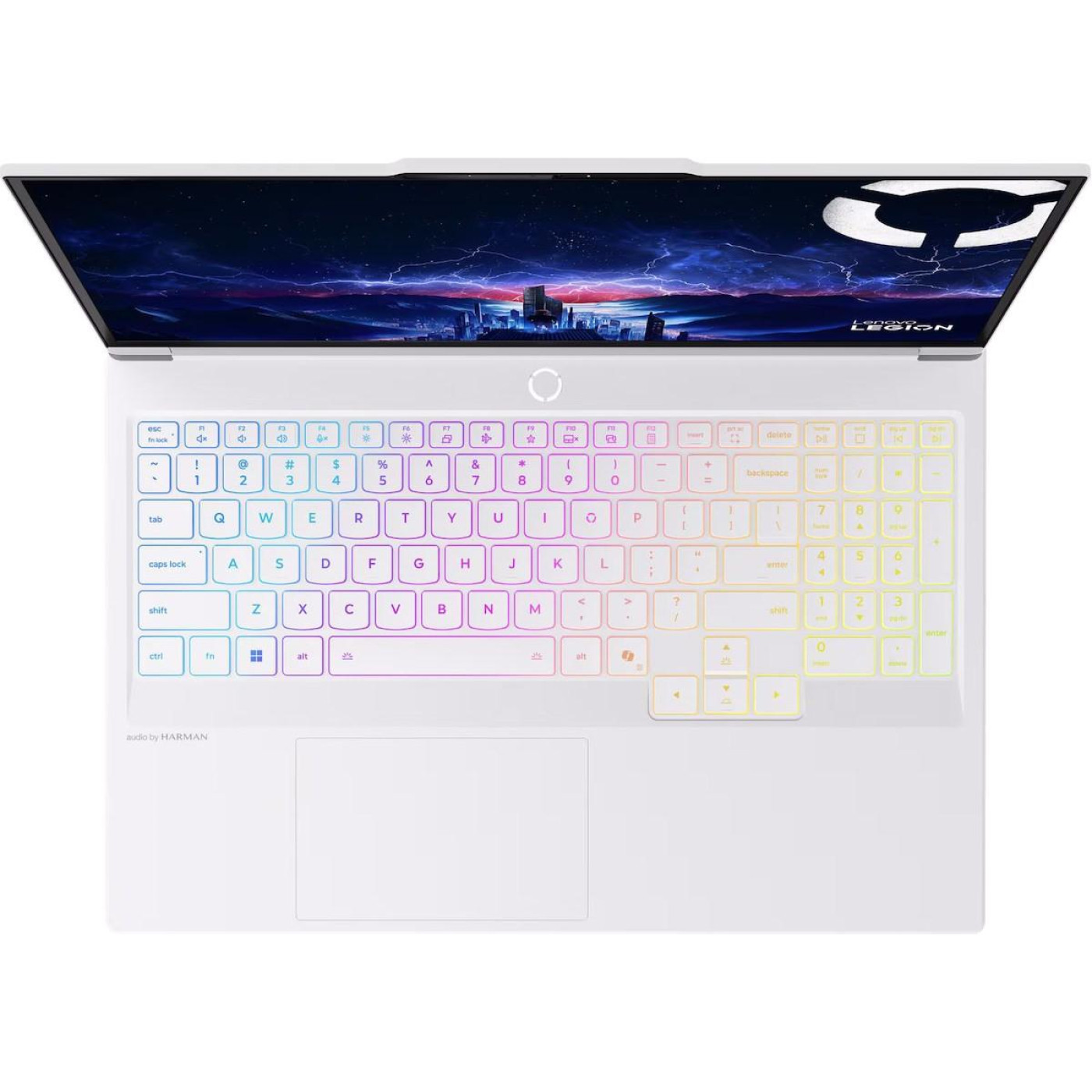 Ноутбук Lenovo 16.1 Legion 7 16IAX10 2560x1600 OLED/Intel Ultra 9 275HX/32GB/1TB/RTX 5070/W11H/Glacier White (83KY0003US)