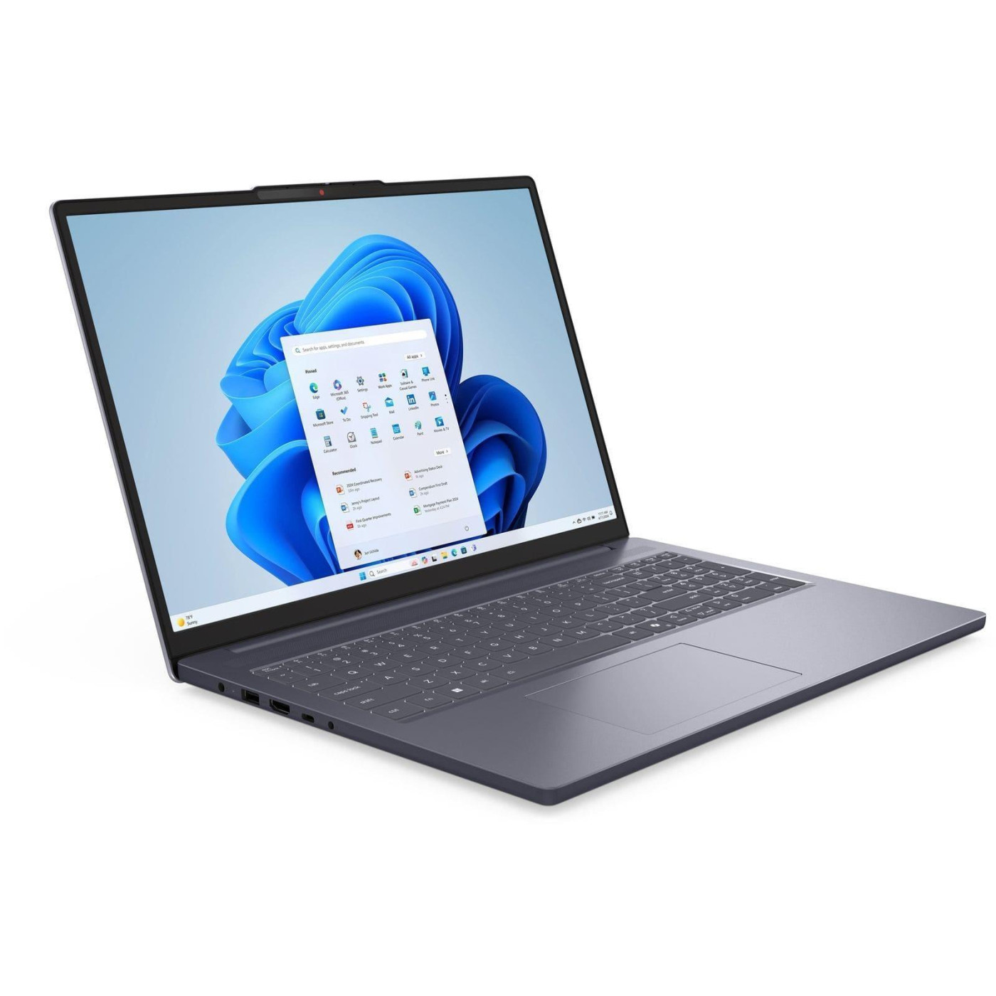 Ноутбук Lenovo 16 IdeaPad Slim 3 16ARP10/R7 7735HS/24/512/UMA/DOS/Luna grey (83K8005ARA)