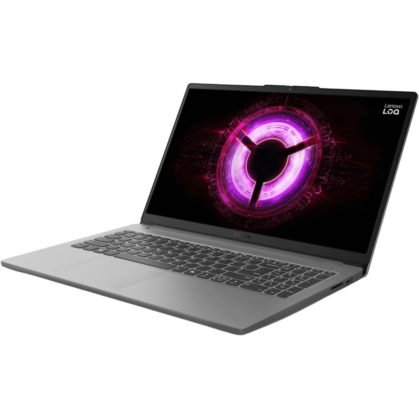 Ноутбук Lenovo 15.6 LOQ 15ARP10E FHD IPS/Ryzen 7 170/16GB/512SSD/RTX 3050/DOS/Luna Gray (83S0007HRA)