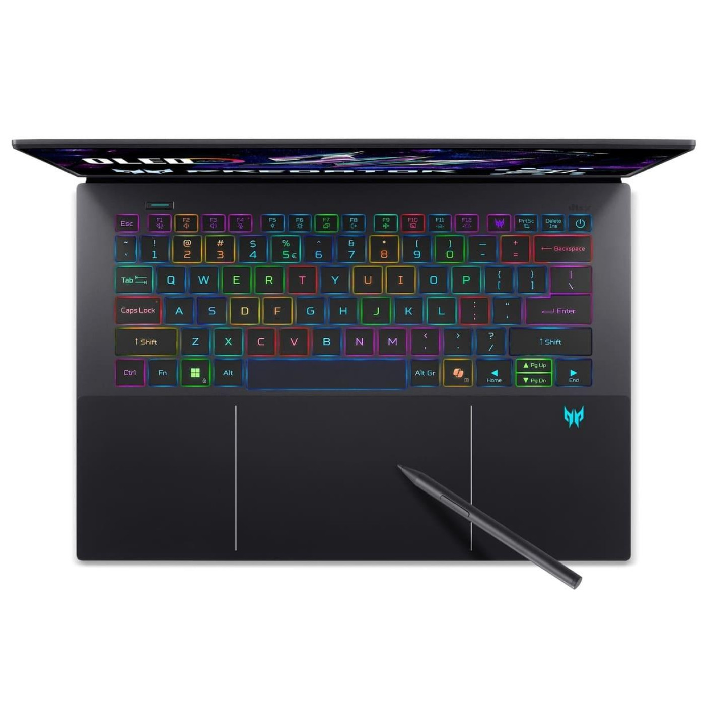 Ноутбук Acer 14.5 Predator Triton 14 PT14-52T 2.8K OLED Touch/Intel U9-288V/32GB/1TB/RTX 5070 8GB/W11P/Black (NH.U0GEU.004)