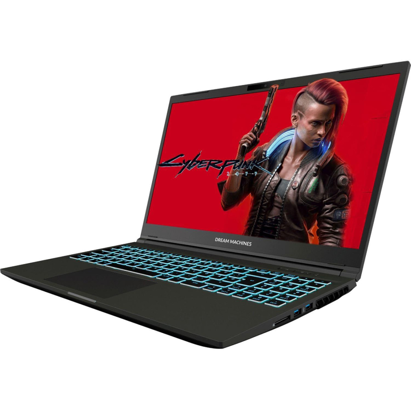 Ноутбук Dream Machines 15.6 RG3050-15 RG3050-15UA83 FHD WVA 144Hz/Intel Core i5-12450H/16GB/512 SSD/RTX 3050 4GB/DOS/Black (RG3050-15UA83)