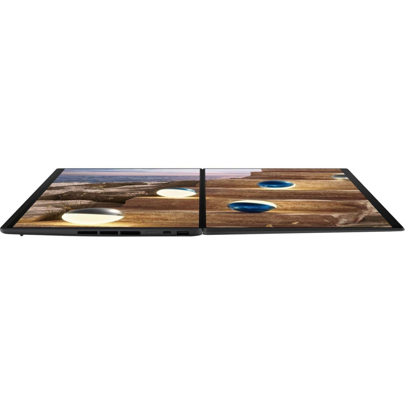 Ноутбук ASUS 28 Zenbook DUO UX8407AA-SN216X 3K OLED 144Hz/Intel Core 9 386H/32GB/2TB/Intel HD/W11P/Moher Gray (90NB16V1-M00A40)