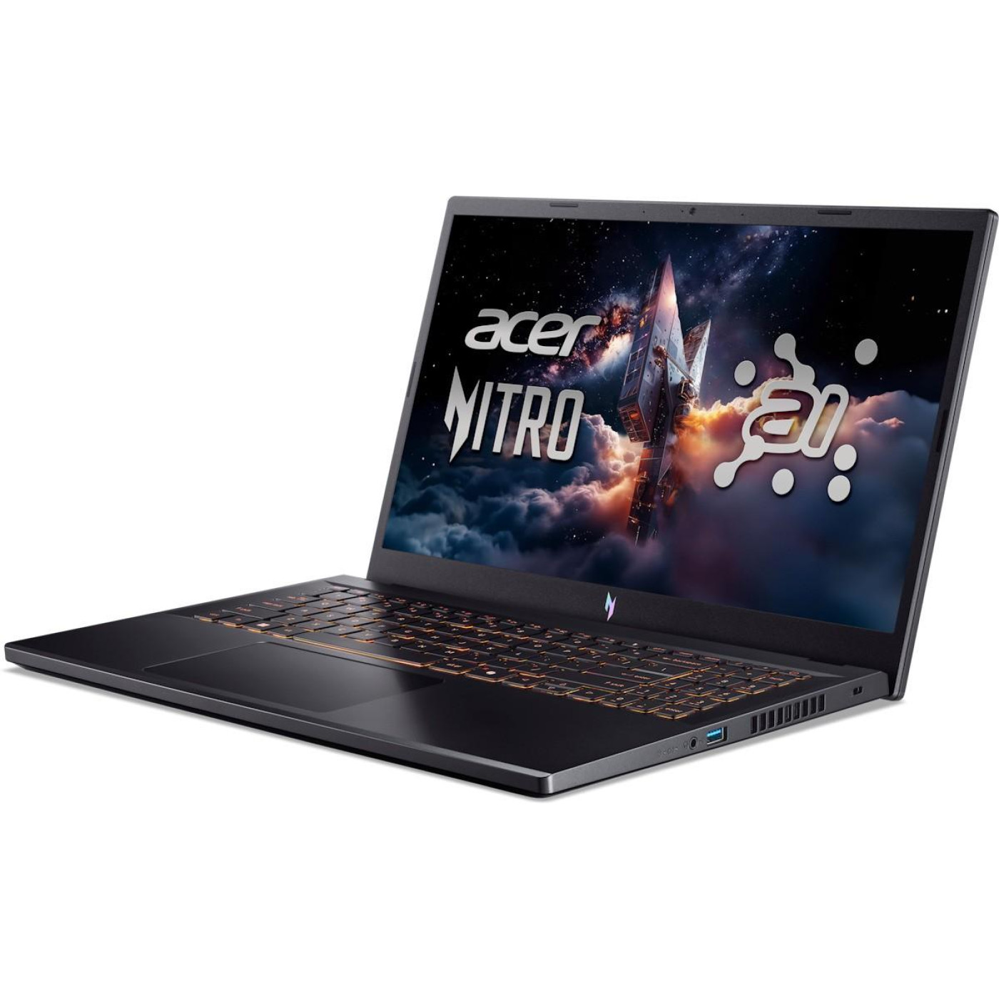 Ноутбук Acer 15 Nitro V 15 ANV15-42-R2DH IPS 1920x1080 165Hz/Ryzen 5 7640HS/16GB/512SSD/RTX 4050/DOS/Black (NH.QV4EU.007)