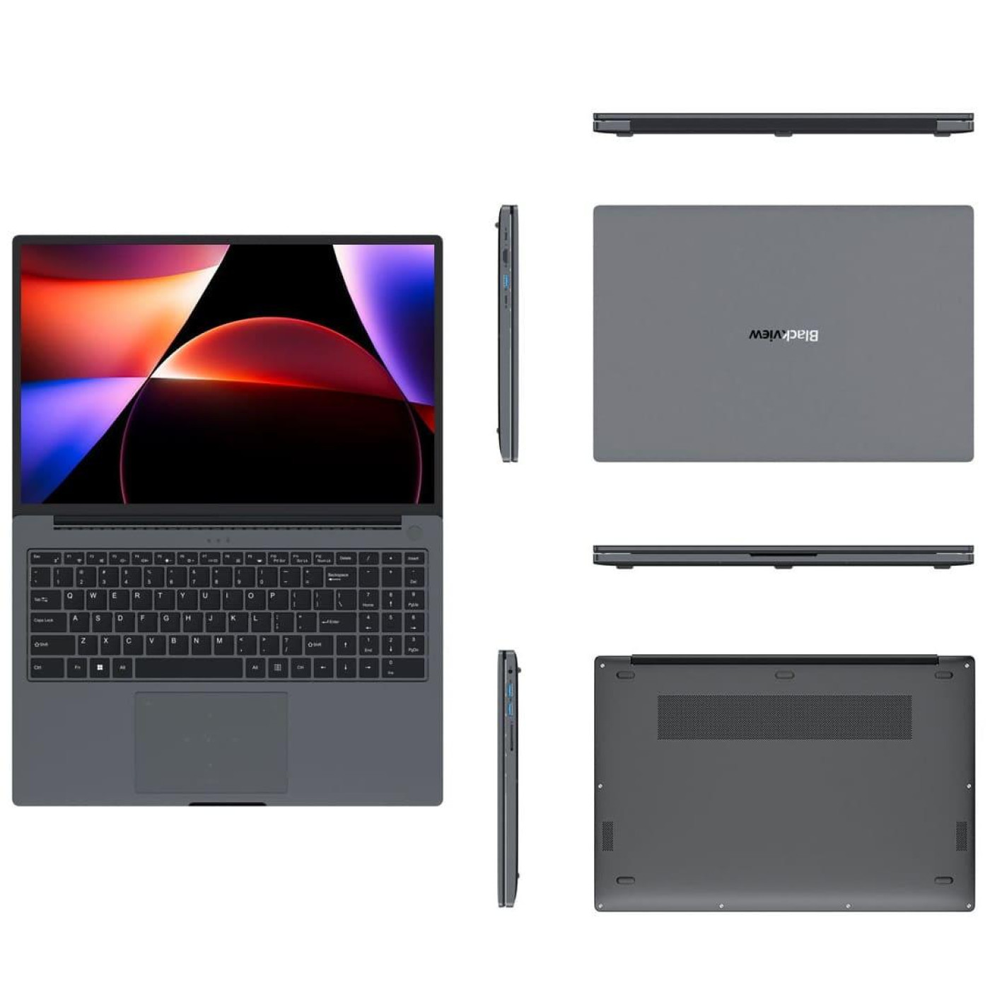 Ноутбук Blackview 16 AceBook 12 FHD IPS 60Hz/Intel i5-12450H/16GB/512SSD/Intel Graphics/DOS/Grey (Acebook_12)
