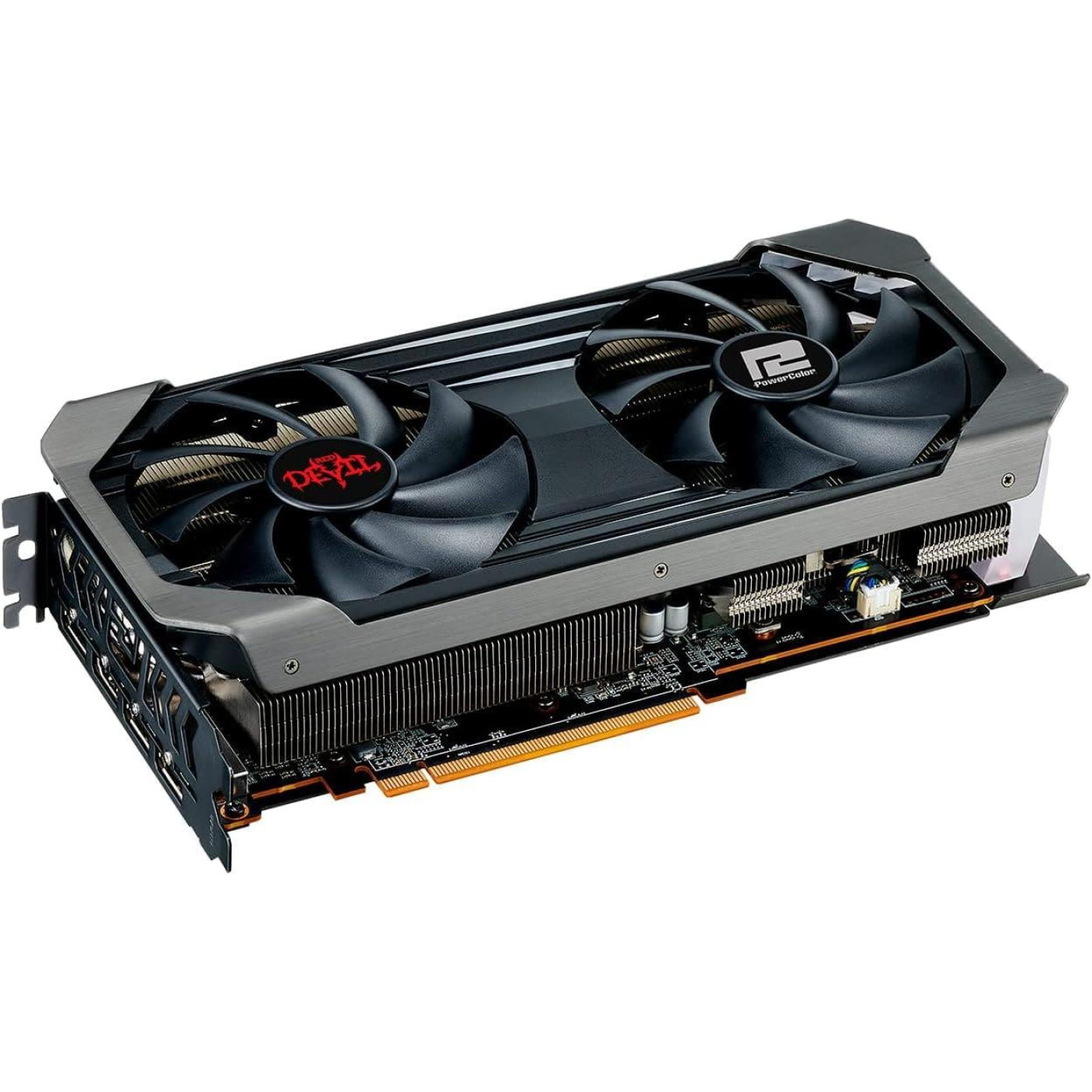 Видеокарта PowerColor AMD Radeon RX 6600 XT 8GB Red Devil (AXRX 6600XT 8GBD6-3DHE/OC) (GDDR6, 128 bit, PCI-E v4.0 x16) Б/у