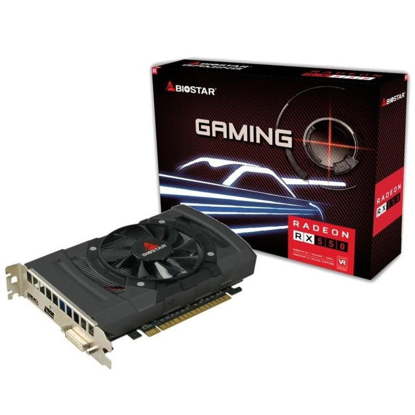 Відеокарта Biostar AMD Radeon RX 550 2GB (VA5505RF21) (GDDR5, 128 bit, PCI-E 3.0 x16) Б/в