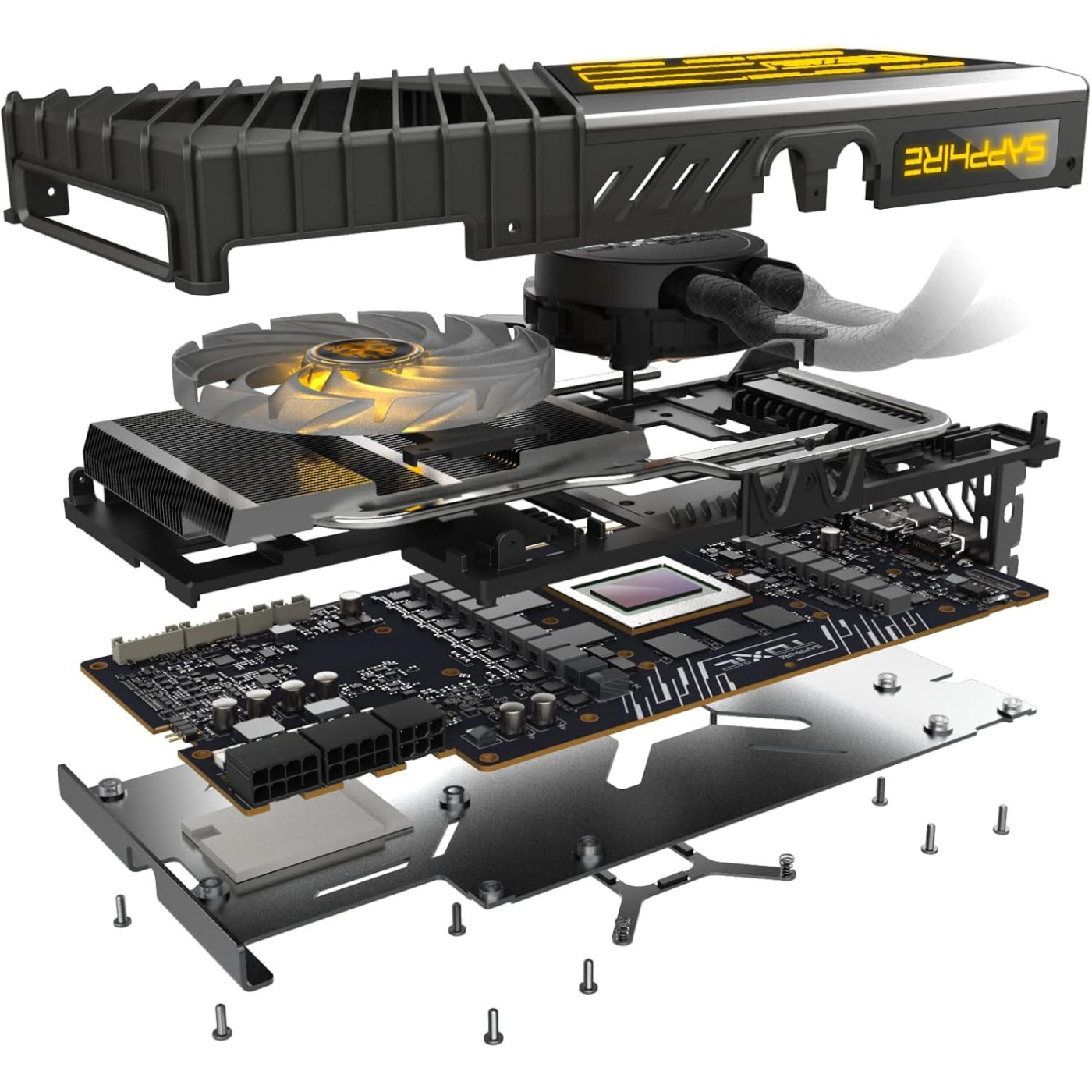 Відеокарта Sapphire AMD Radeon RX 6900 XT 16GB Liquid Toxic Gaming OC (11308-13-20G) (GDDR6, 256 bit, PCI-E v4.0) Б/в