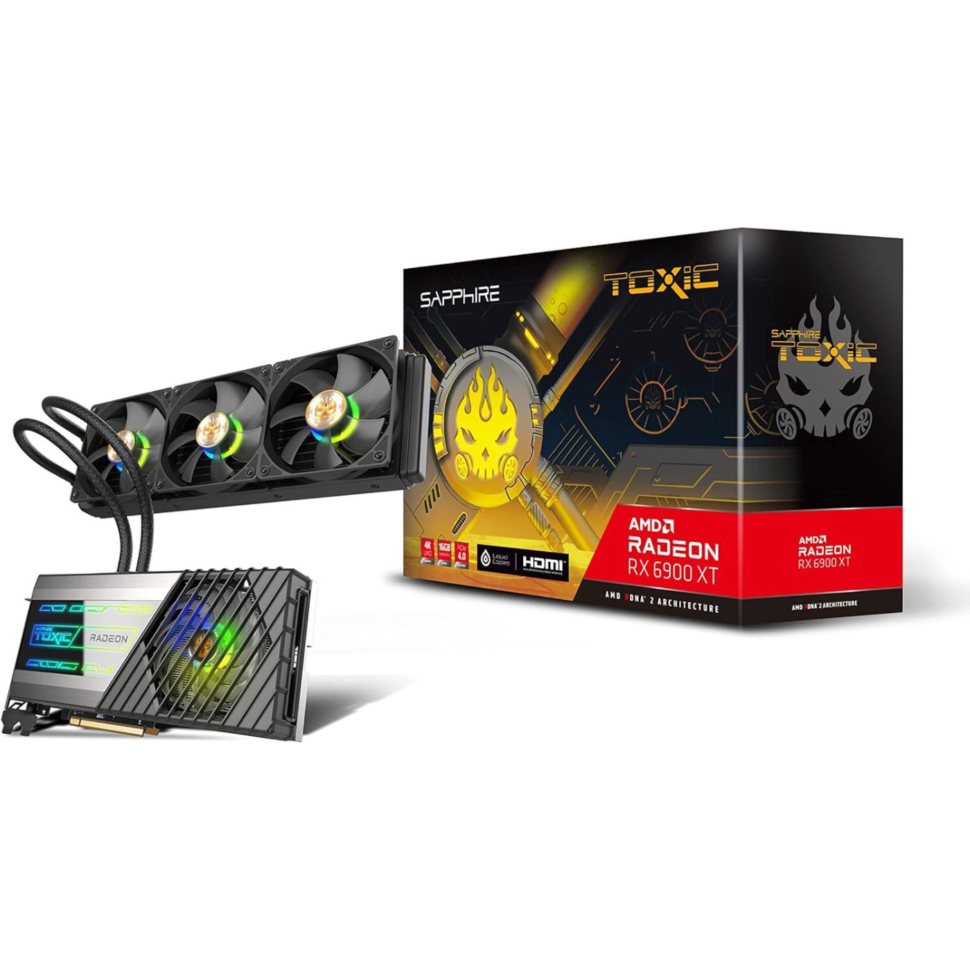 Відеокарта Sapphire AMD Radeon RX 6900 XT 16GB Liquid Toxic Gaming OC (11308-13-20G) (GDDR6, 256 bit, PCI-E v4.0) Б/в