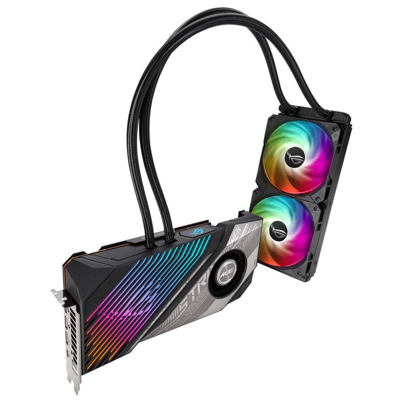 Видеокарта ASUS AMD Radeon RX 6900 XT 16GB LC ROG Strix Gaming TOP Edition (ROG-STRIX-LC-RX6900XT-T16G-GAMING) (GDDR6, 256 bit, PCI-E v4.0) Б/у