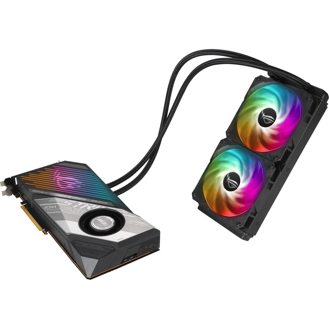 Видеокарта ASUS AMD Radeon RX 6900 XT 16GB LC ROG Strix Gaming TOP Edition (ROG-STRIX-LC-RX6900XT-T16G-GAMING) (GDDR6, 256 bit, PCI-E v4.0) Б/у