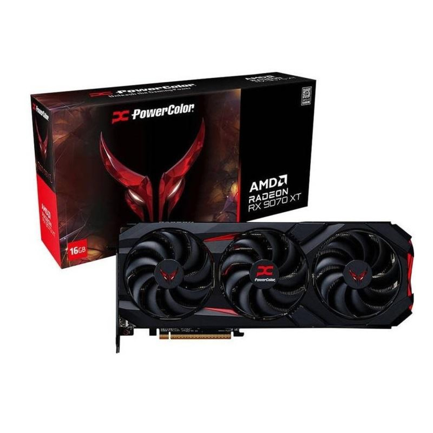 Відеокарта PowerColor AMD Radeon RX 9070 XT 16GB Red Devil Backplate Special Edition (RX9070XT 16G-E/OC/BP) (GDDR6, 256 bit, PCI-E v5.0 x16)