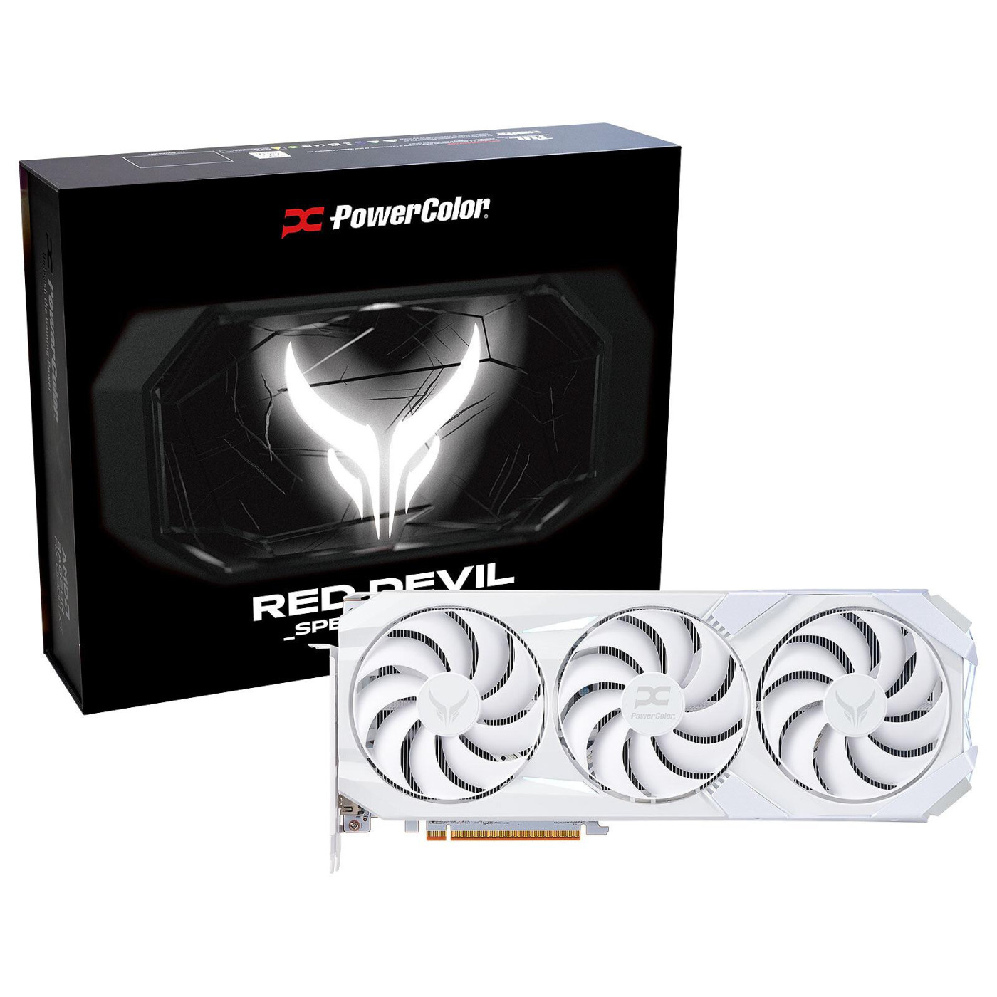 Відеокарта PowerColor AMD Radeon RX 9070 XT 16GB Red Devil Spectral White (RX9070XT 16G-E/OC/WHITE) (GDDR6, 256 bit, PCI-E v5.0 x16)