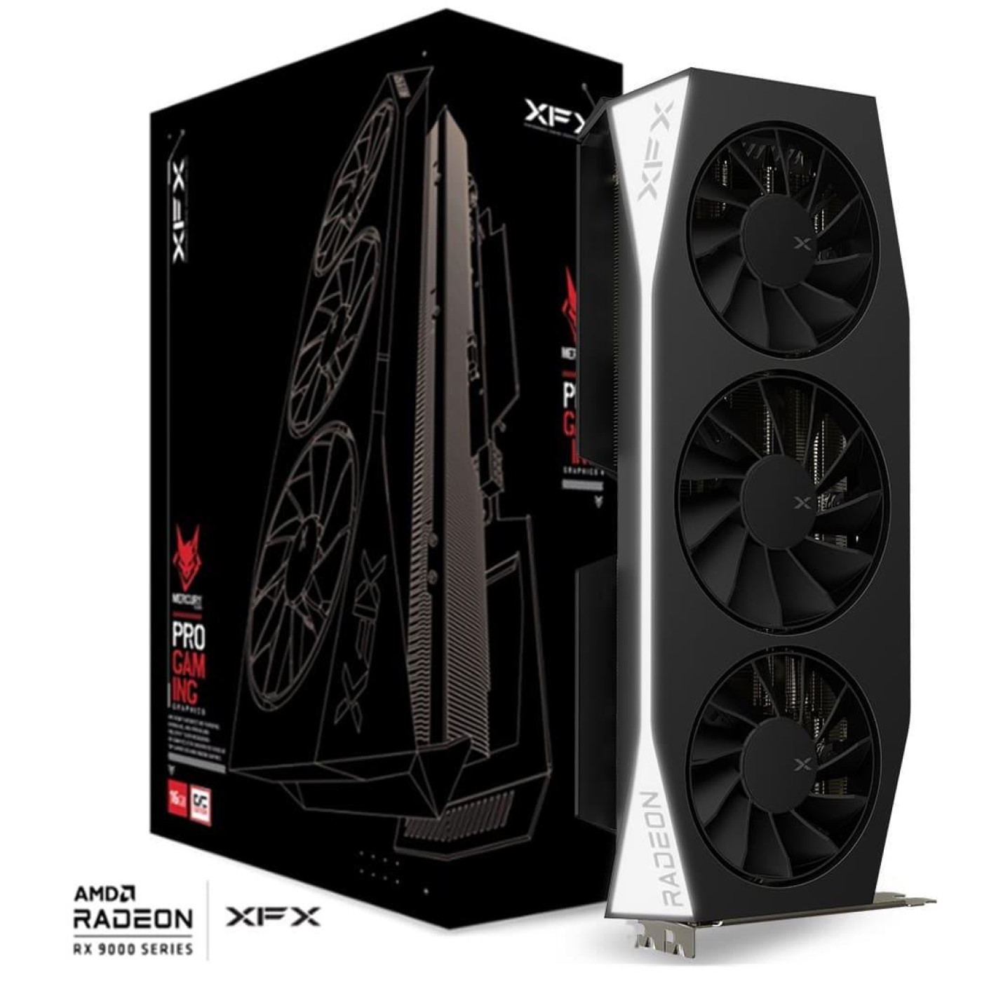 Відеокарта XFX AMD Radeon RX 9060 XT 16GB Mercury OC Gaming Edition (RX-96TMERCB9) (GDDR6, 128 bit, PCI-E v5.0 x16)