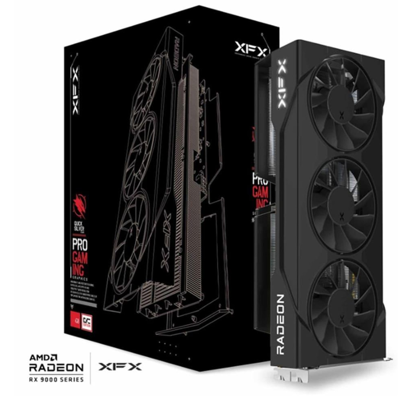 Видеокарта XFX AMD Radeon RX 9060 XT 8GB Swift OC Triple Fan Gaming Edition (RX-96TS38GB7) (GDDR6, 128 bit, PCI-E v5.0 x16)