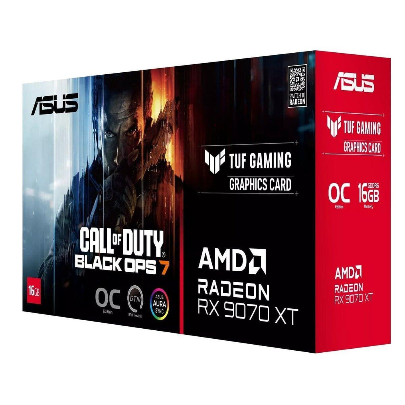 Відеокарта ASUS AMD Radeon RX 9070 XT 16GB TUF Gaming Call of Duty: Black Ops 7 Special Edition (TUF-RX9070XT-O16G-COD-BO7) (GDDR6, 256 bit, PCI-E v5.