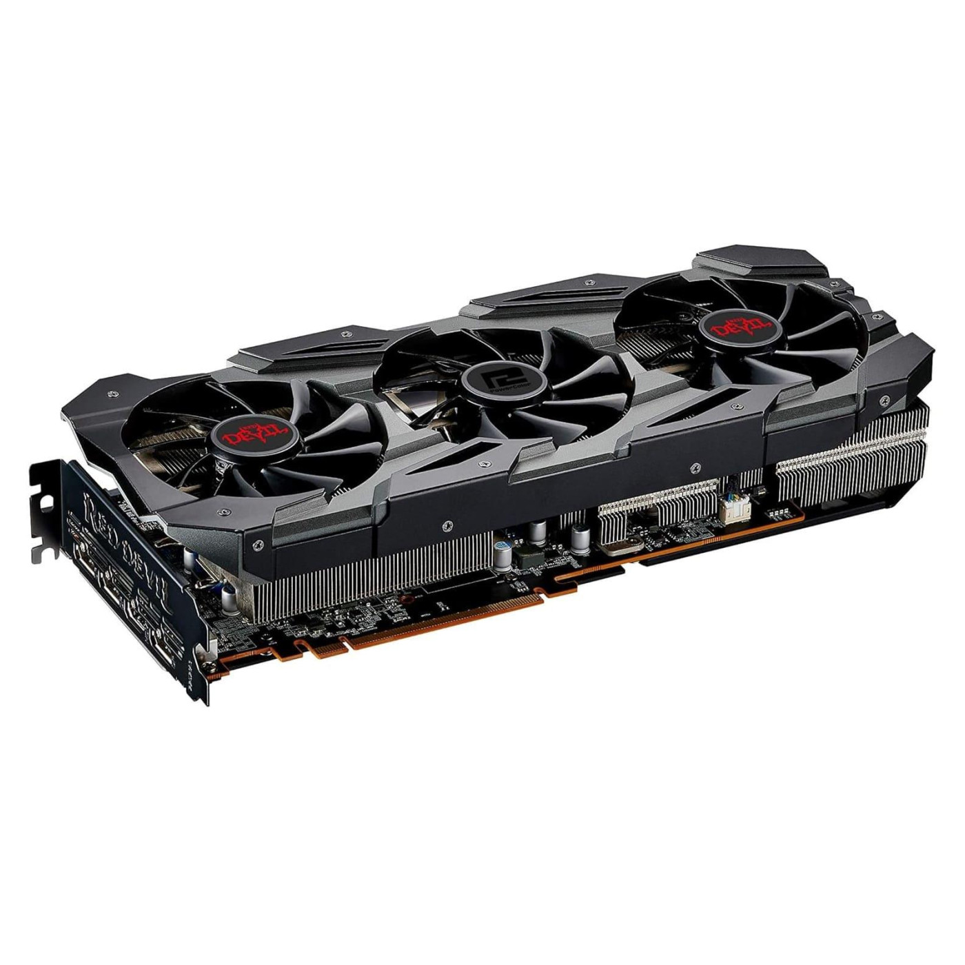 Видеокарта PowerColor AMD Radeon RX 5700 XT 8Gb Red Devil (AXRX 5700XT 8GBD6-3DHE/OC) (GDDR6, 256 bit, PCI-E v4.0 x16) Б/у