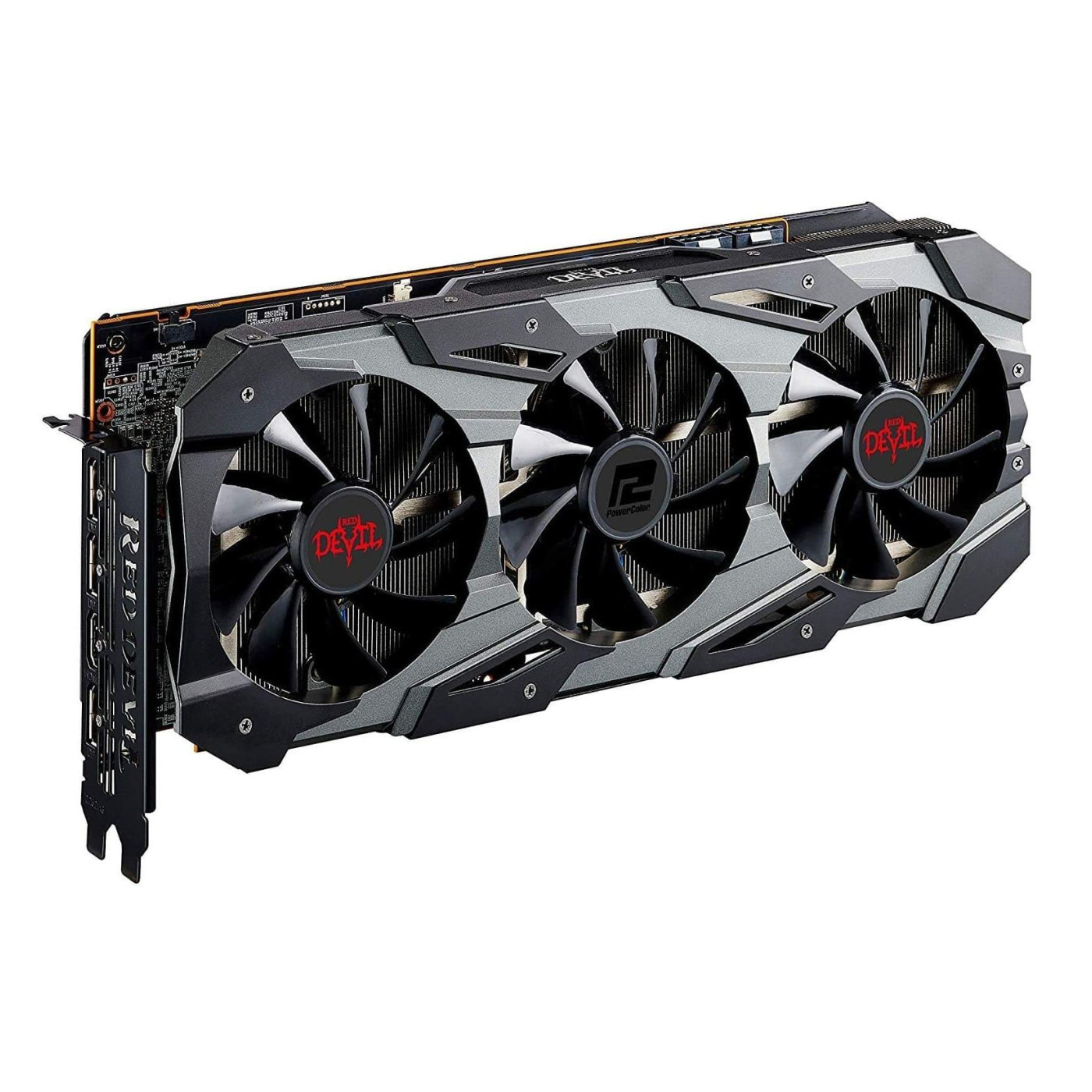 Видеокарта PowerColor AMD Radeon RX 5700 XT 8Gb Red Devil (AXRX 5700XT 8GBD6-3DHE/OC) (GDDR6, 256 bit, PCI-E v4.0 x16) Б/у