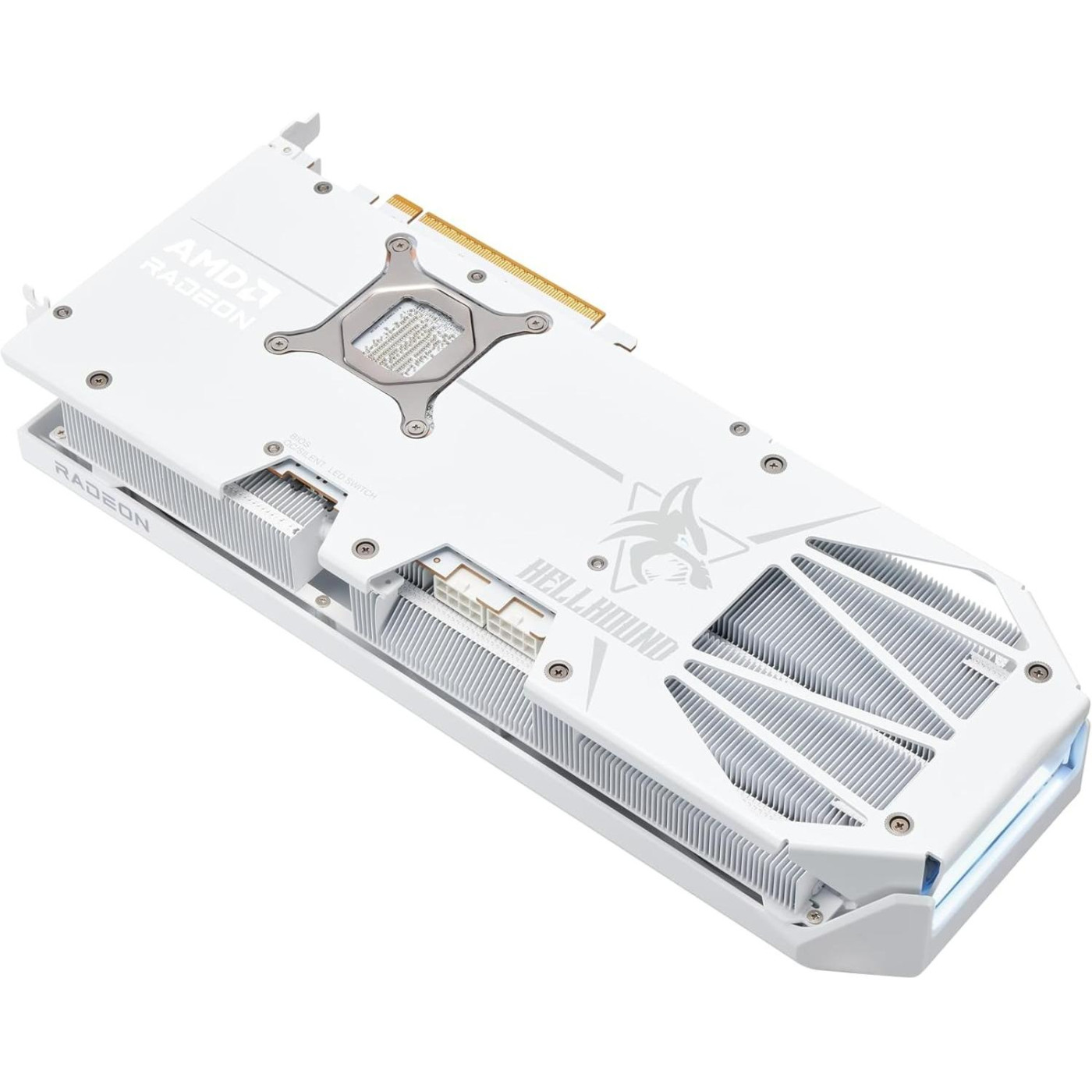 Видеокарта PowerColor AMD Radeon RX 9070 XT 16GB Hellhound Spectral White (RX9070XT 16G-L/OC/WHITE) (GDDR6, 256 bit, PCI-E v5.0 x16)
