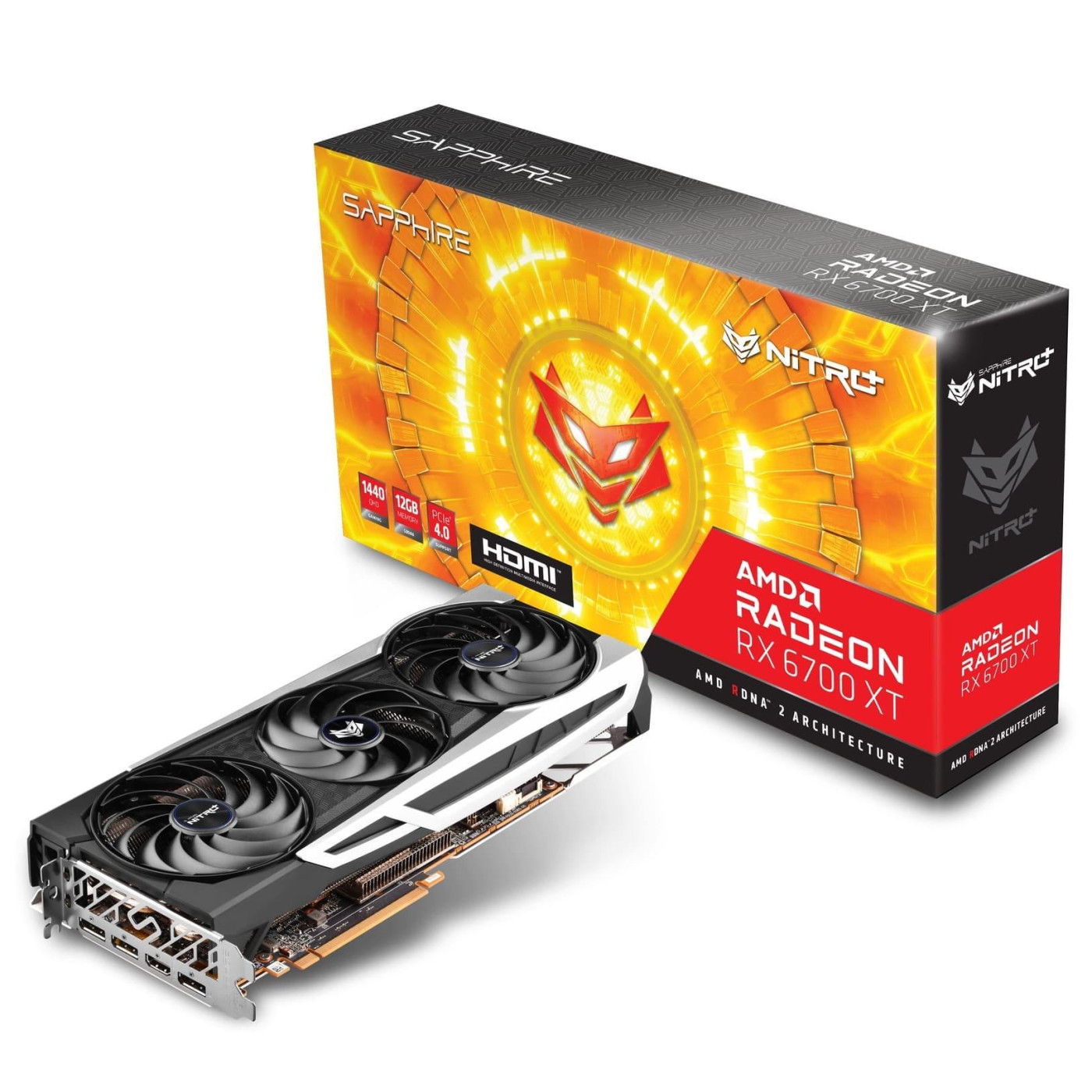 Відеокарта Sapphire AMD Radeon RX 6700 XT 12Gb Nitro+ (11306-01) (11306-99-90G) (GDDR6, 192 bit, PCI-E v4.0 x16) FR