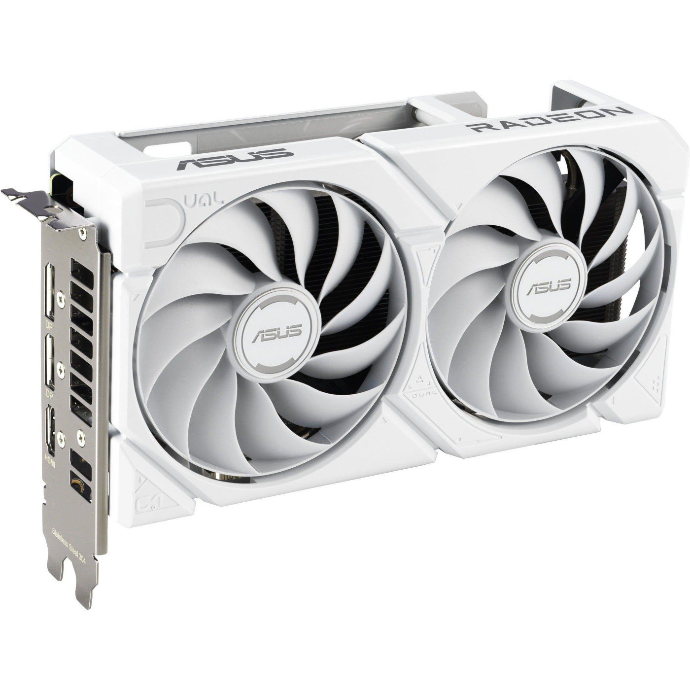 Відеокарта ASUS AMD Radeon RX 9060 XT 16GB Dual White (DUAL-RX9060XT-16G-WHITE) (GDDR6, 128 bit, PCI-E v5.0 x16)