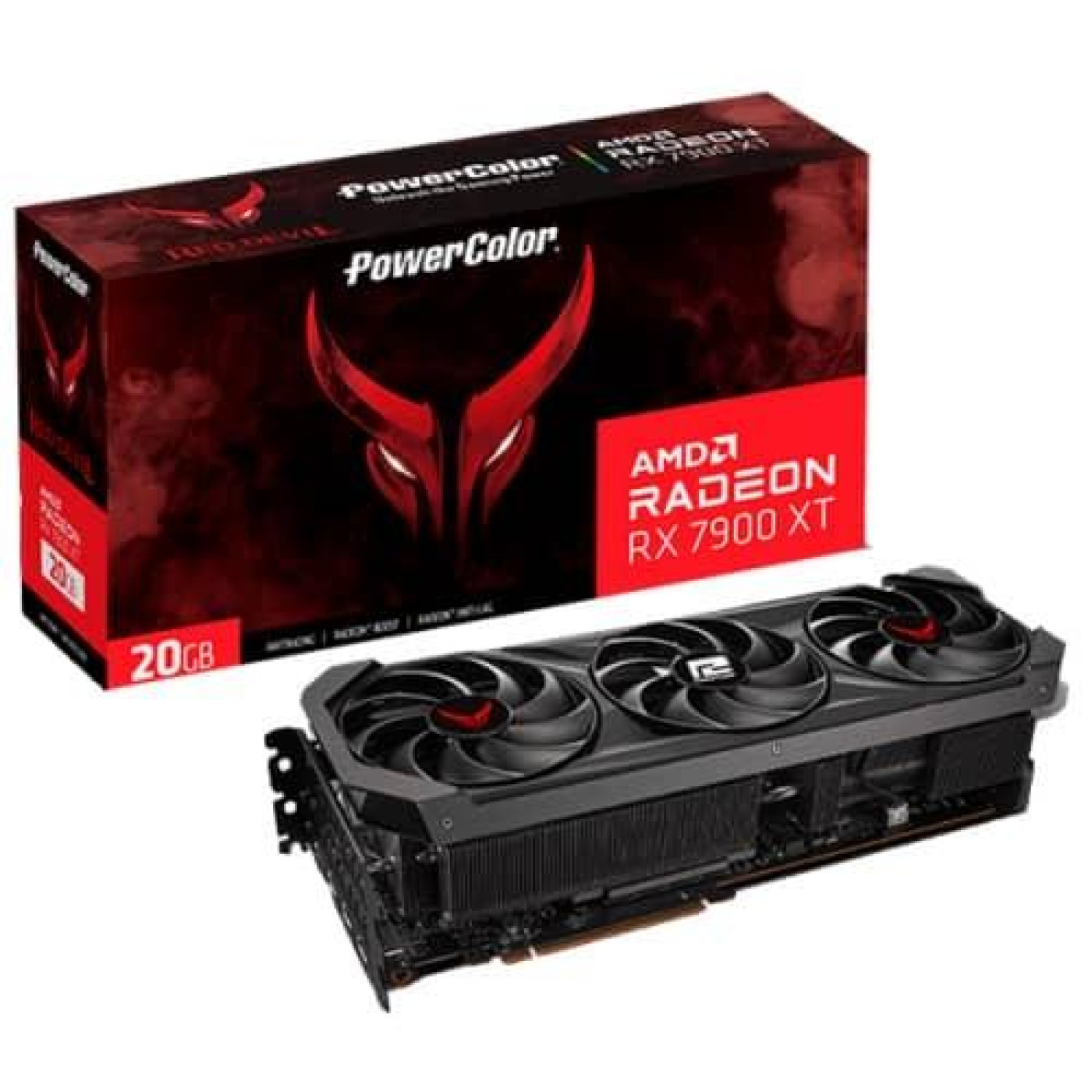 Видеокарта PowerColor AMD Radeon RX 7900 XT 20GB Red Devil (RX 7900 XT 20G-E/OC) (GDDR6, 320 bit, PCI-E 4.0 x16)