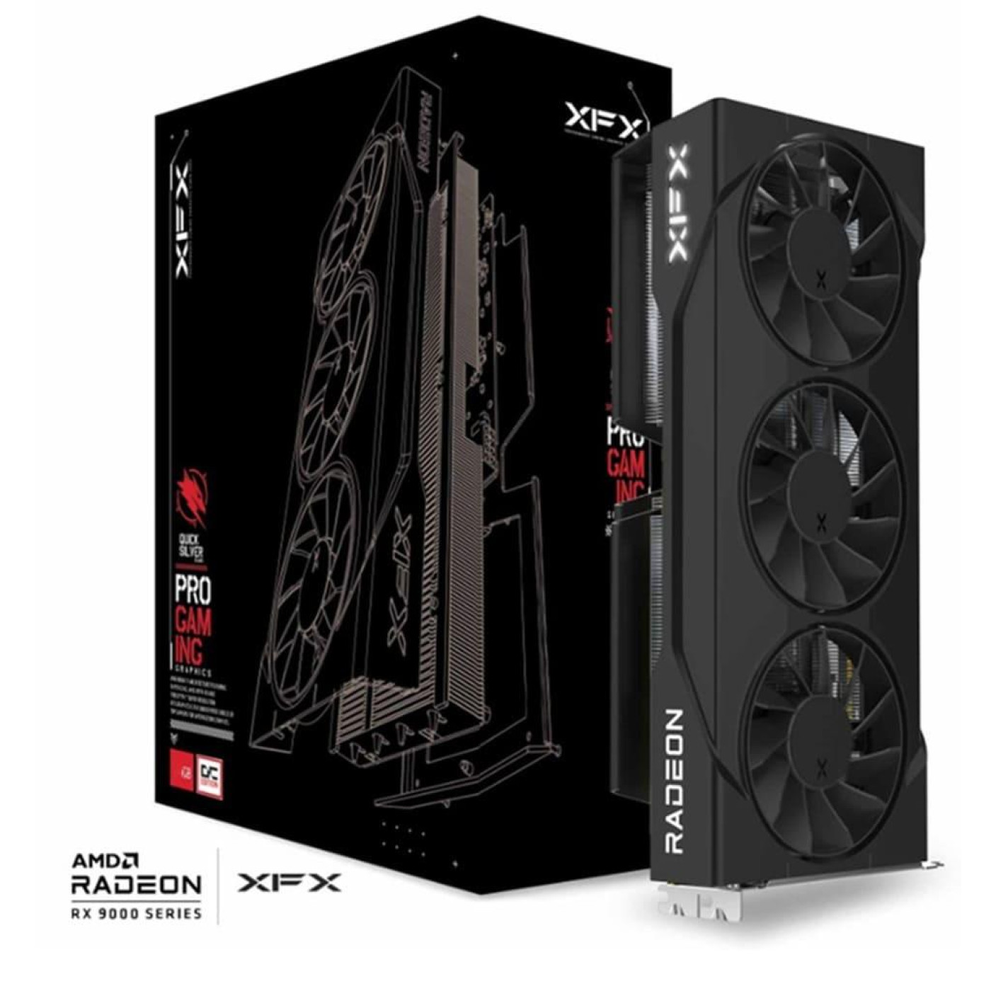 Видеокарта XFX AMD Radeon RX 9060 XT 16GB Swift OC Triple Fan Gaming Edition (RX-96TS316B7) (GDDR6, 128 bit, PCI-E v5.0 x16)