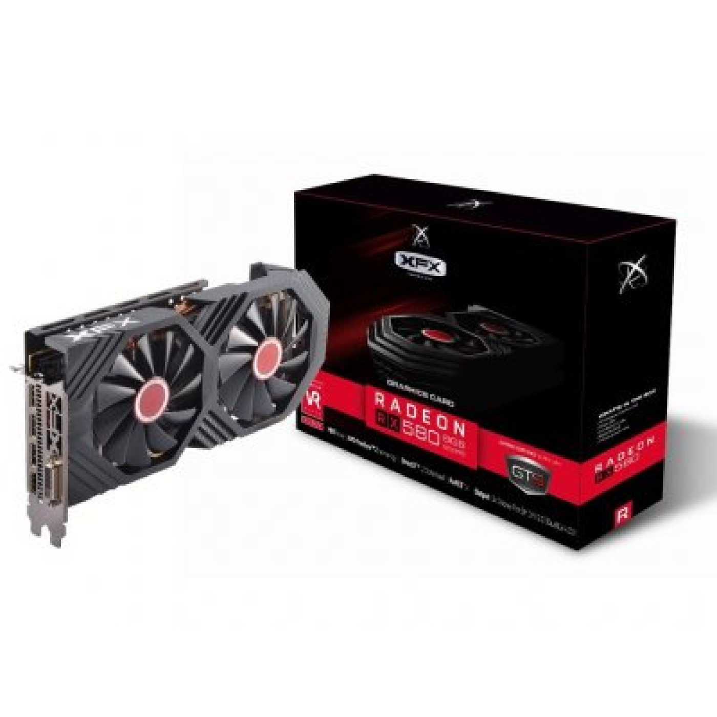 Відеокарта XFX AMD Radeon RX 580 4Gb GTS XXX OC+ (RX-580P4D V.B0) (GDDR5, 256 bit, PCI-E 3.0 x16) Б/в