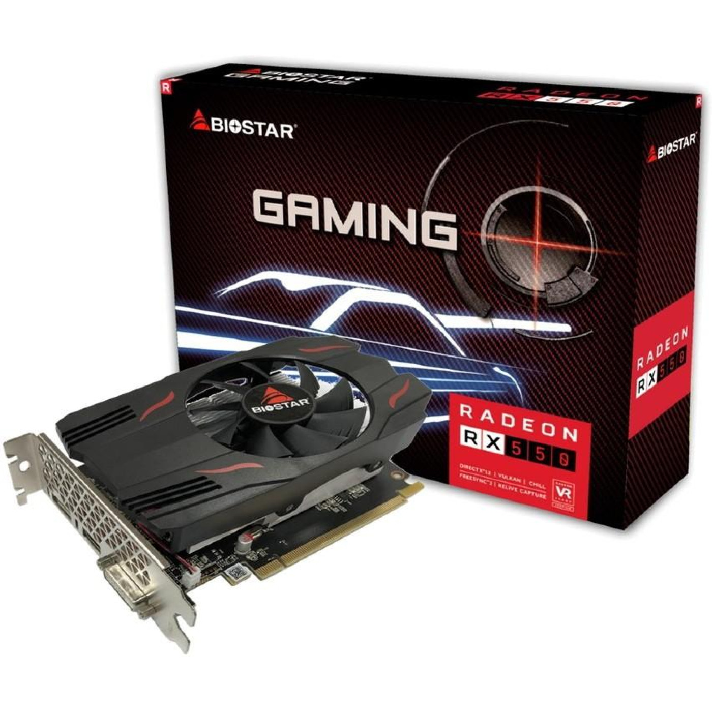 Відеокарта Biostar AMD Radeon RX 550 2Gb (VA5515RF21) (GDDR5, 128 bit, PCI-E v3.0) Б/в