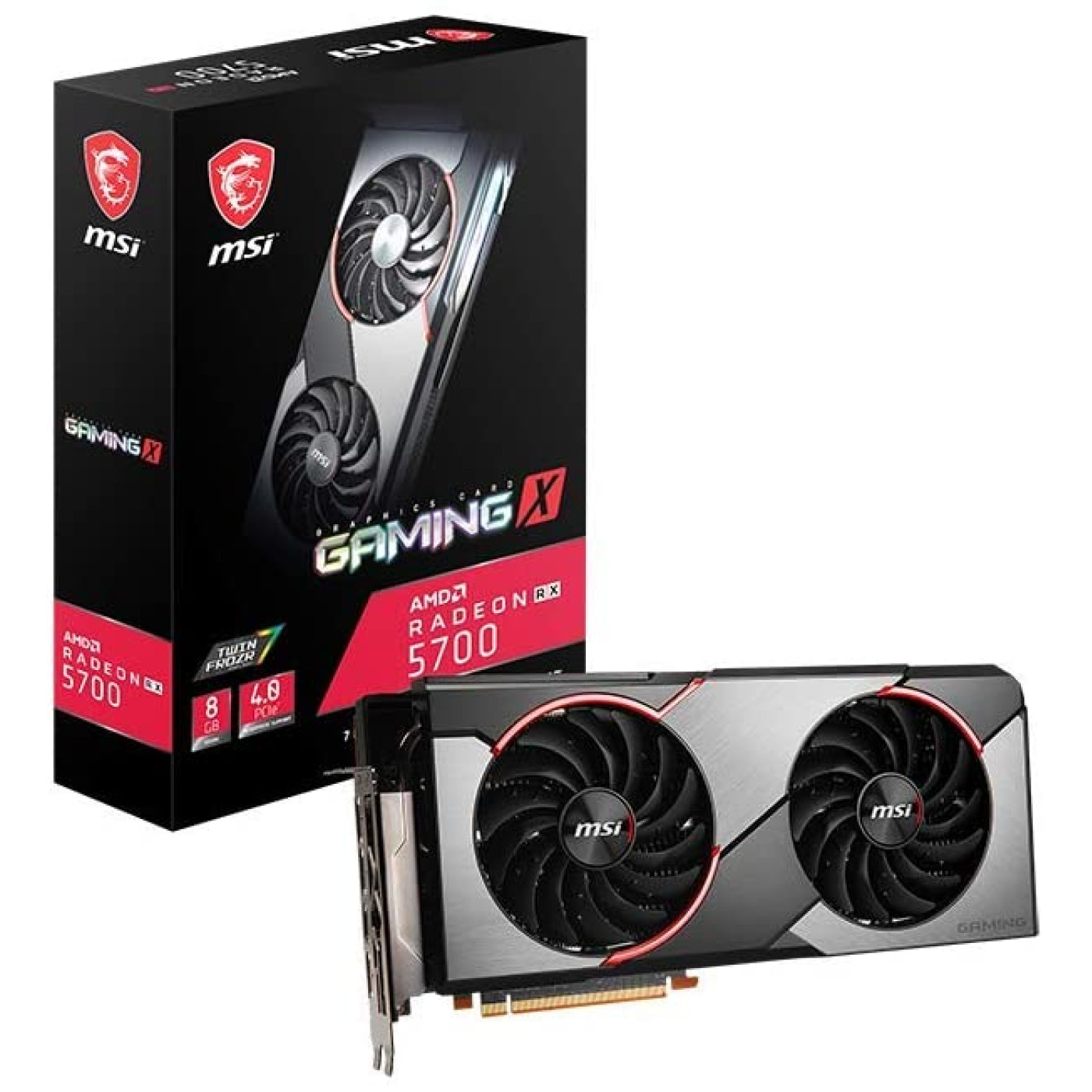 Видеокарта MSI AMD Radeon RX 5700 8Gb Gaming X (Radeon RX 5700 Gaming X) (GDDR6, 256 bit, PCI-E v4.0 x16) Б/у