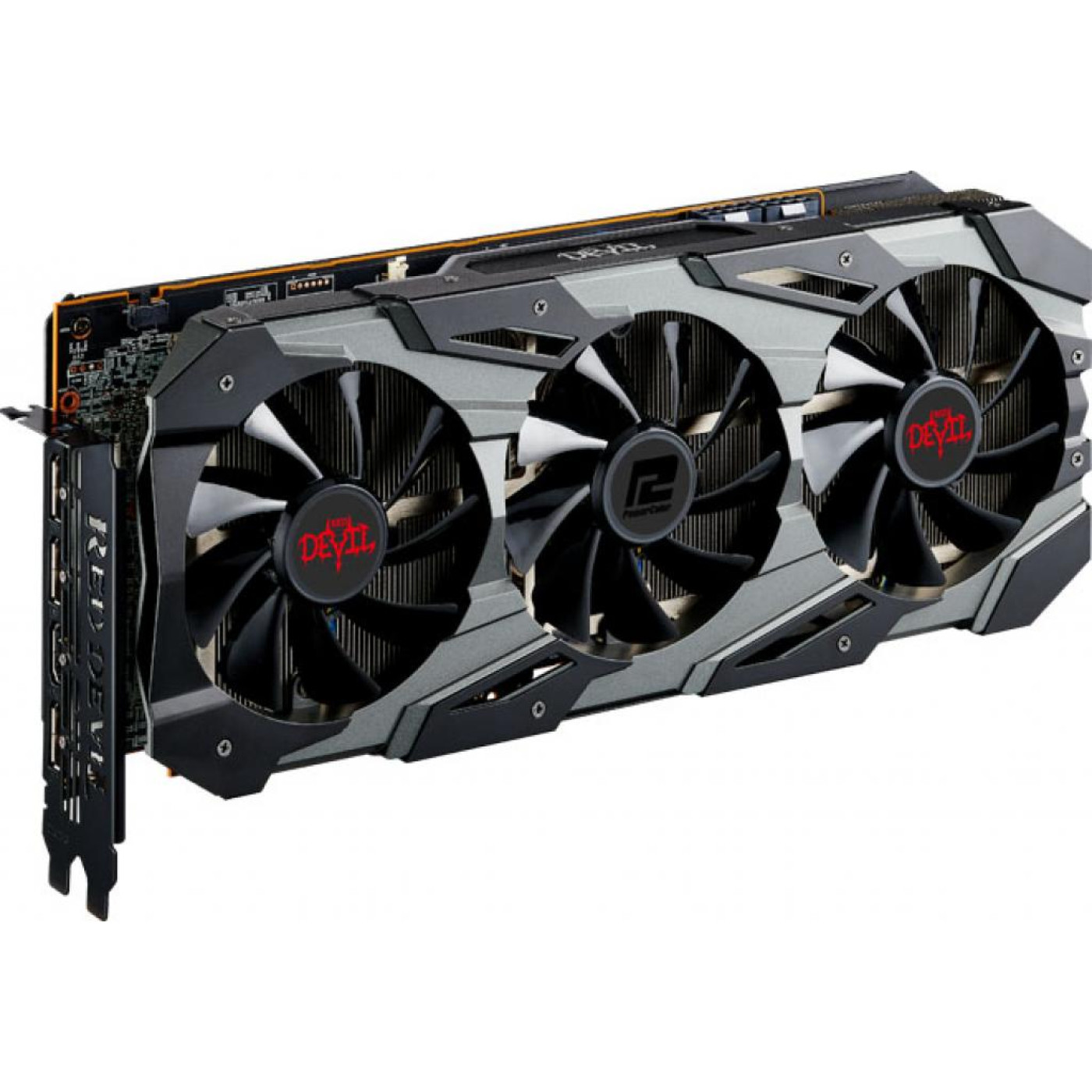 Видеокарта PowerColor AMD Radeon RX 5700 XT 8Gb Red Devil (AXRX 5700XT 8GBD6-3DHE/OC) (GDDR6, 256 bit, PCI-E v4.0 x16) Б/у,U1