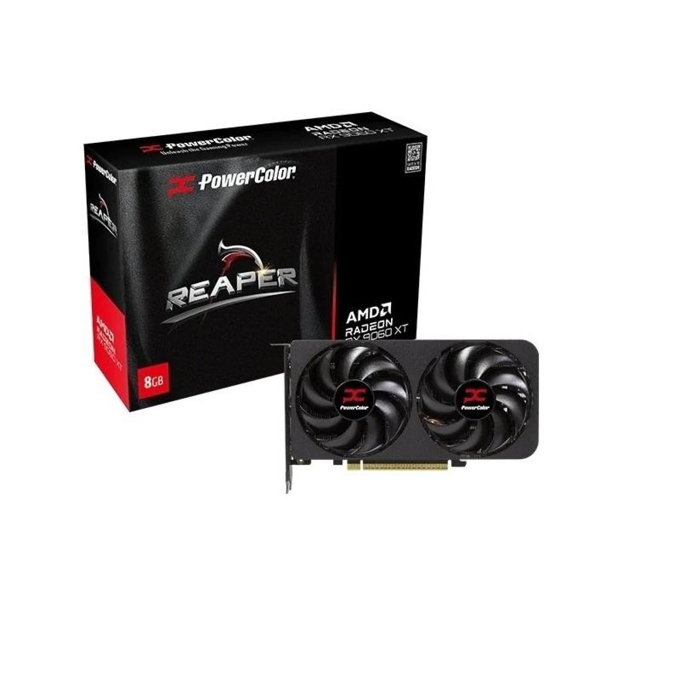 Відеокарта PowerColor AMD Radeon RX 9060 XT 8GB Reaper (RX9060XT 8G-A) (GDDR6, 128 bit, PCI-E v5.0 x16)