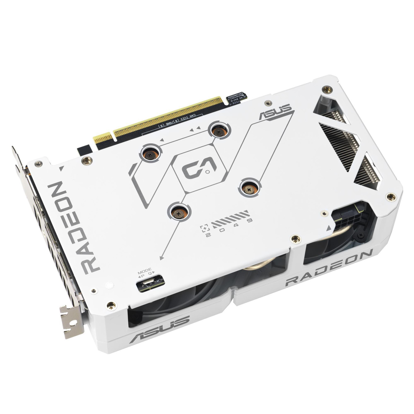 Відеокарта ASUS AMD Radeon RX 9060 XT 16GB Dual White (DUAL-RX9060XT-16G-WHITE) (GDDR6, 128 bit, PCI-E v5.0 x16)
