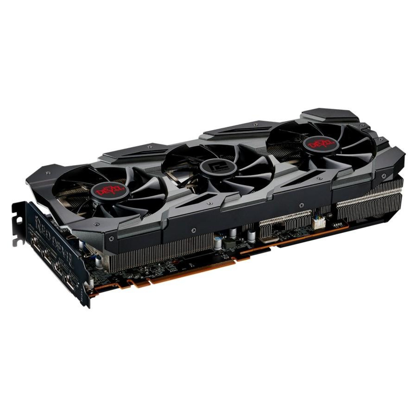 Видеокарта PowerColor AMD Radeon RX 5700 XT 8Gb Red Devil (AXRX 5700XT 8GBD6-3DHE/OC) (GDDR6, 256 bit, PCI-E v4.0 x16) Б/у,U1