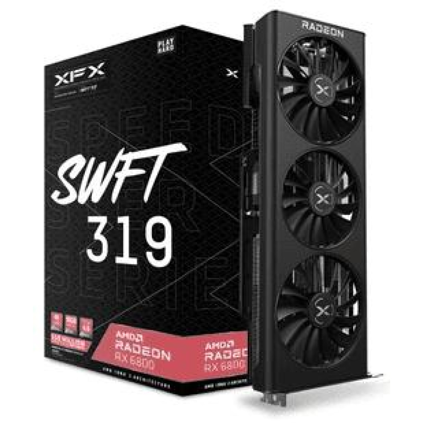 Відеокарта XFX AMD Radeon RX 6800 16GB Speedster SWFT 319 (RX-68XLAQFD9) (GDDR6, 256 bit, PCI-E v4.0 x16)