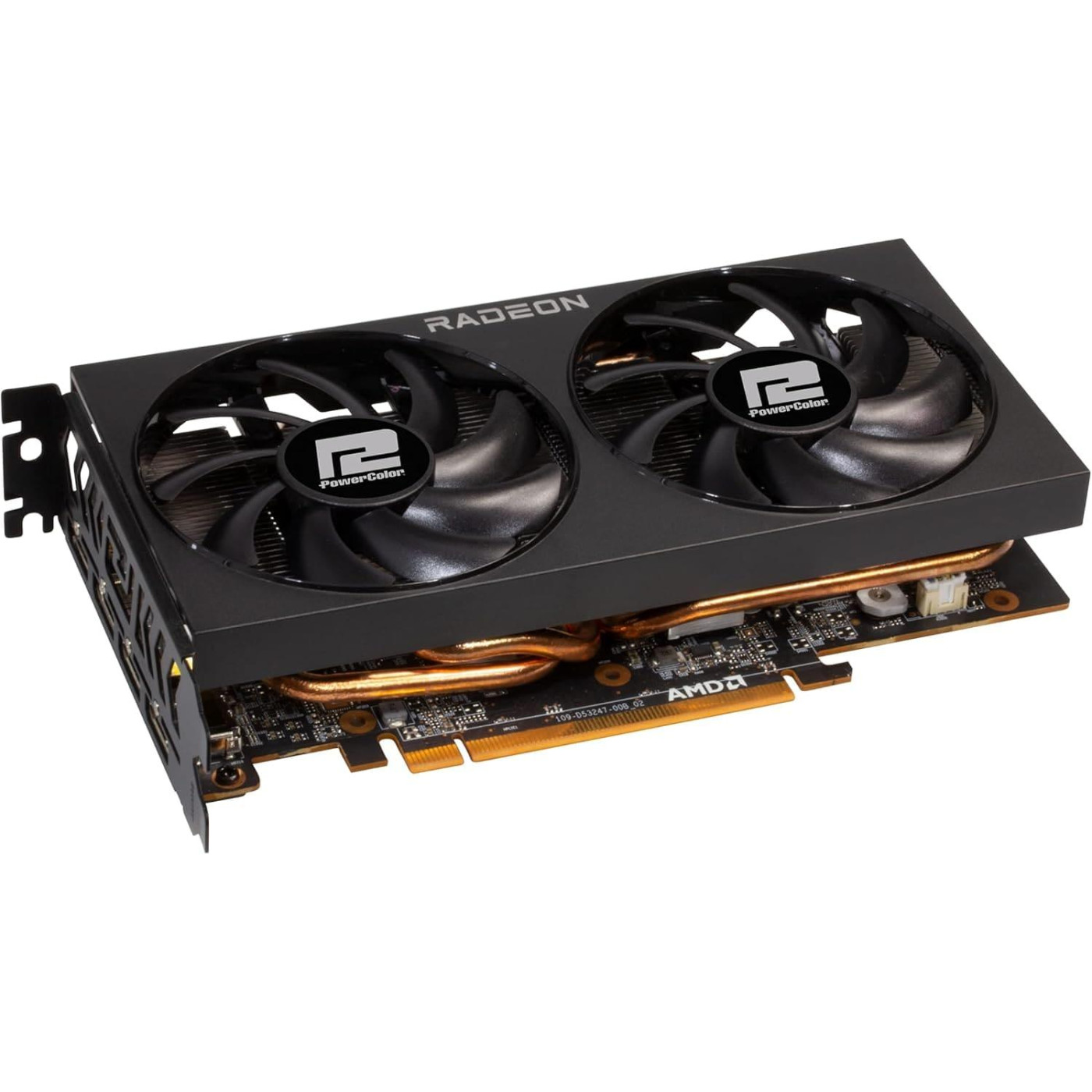 Відеокарта PowerColor AMD Radeon RX 6600 XT 8Gb Fighter (AXRX 6600XT 8GBD6-3DH) (GDDR6, 128 bit, PCI-E v4.0 x16)